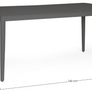 NEBULA ANTHRACITE TABLE 160X90 YK13 0663777